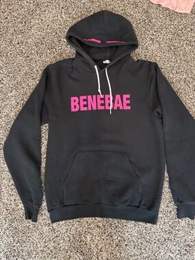 Benefit Cosmetics Limited Edition Black Hoodie with Pink Logo